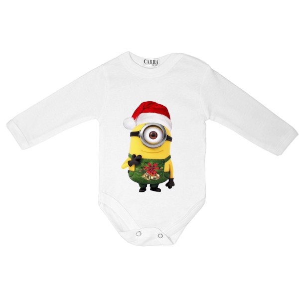 Carra Christmas Minion бебешко боди
